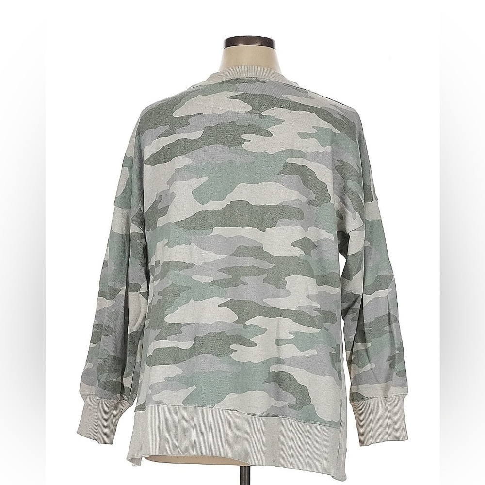 AERIE oversized Camo Print Women's crewneck top - Picture 3 of 6